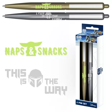 THE MANDALORIAN AND GROGU - 2 PEN SET - ICONIC-SR2501283