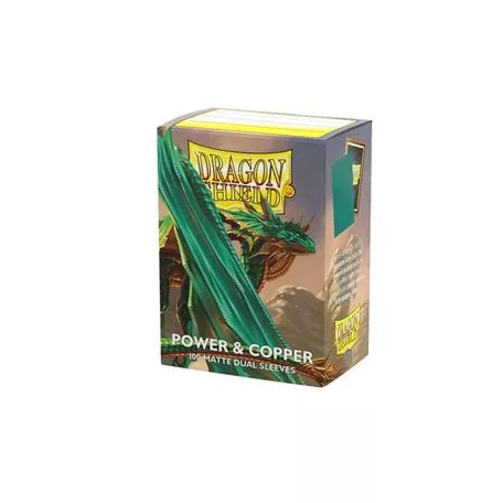 Dragon Shield Sleeves - Standard size - Matte Dual - Power & Copper (100 Sleeves)-AT-15068