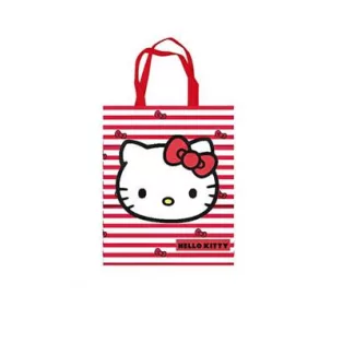 Hello Kitty - Tote Bag - Red and White Stripes-DO2416