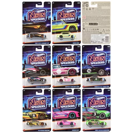 Hot Wheels - Neon Speeders (CDU of 10 - Assortment may vary)-HLH72
