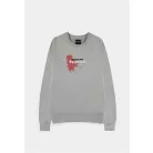 Chainsaw Man - Grey Melange Men's Sweatshirt - Power / Logo with splatter accent - M-SW575018CSM-M