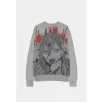Chainsaw Man - Grey Melange Men's Sweatshirt - Power / Logo with splatter accent - M-SW575018CSM-M