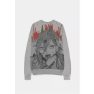 Chainsaw Man - Grey Melange Men's Sweatshirt - Power / Logo with splatter accent - M-SW575018CSM-M