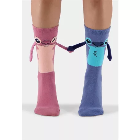 Lilo & Stitch - Let's Hold Hands Novelty Socks (1 pack) - Stitch & Angel - 43/46-NS748741DNY-43/46