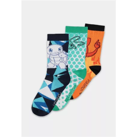 Pokémon - Crew Socks (3 Pack) - First-Gen Starter - 43/46-CR834547POK-43/46