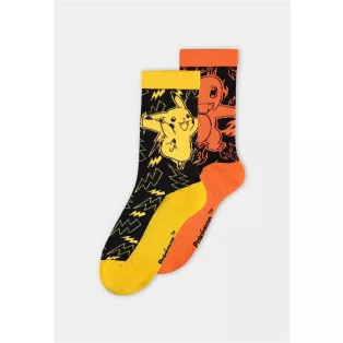 Pokémon - Sport Socks (2Pack) - Pikachu, Charmander - 39/42-SS128774POK-39/42