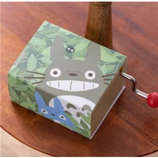 My Neighbor Totoro - Hand Crank Music Box - Totoro Leaf-SEKIGUCHI-40501