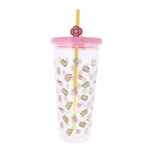 Pusheen - Cup with Straw (700ml)-3000210