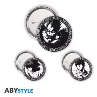 Death Note - Badge Pack - Light, L & Ryuk-ABYACC579