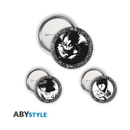 Death Note - Badge Pack - Light, L & Ryuk-ABYACC579