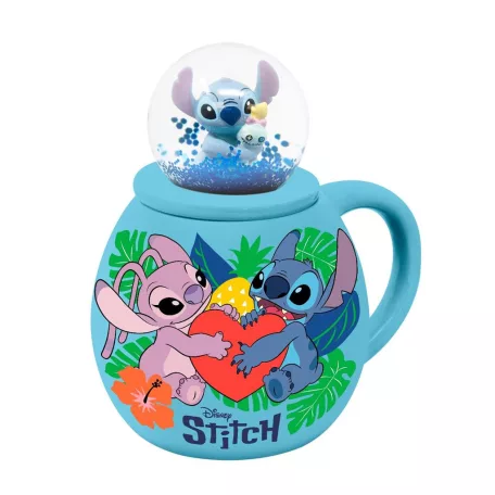 Lilo & Stitch - Snowglobe Mug - Stitch & Angel-SNMG2500238