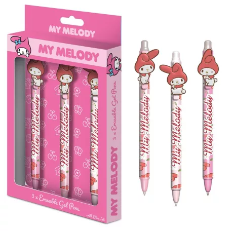 My Melody - Erasable Gel Pen (3 Pack)-SR2510533