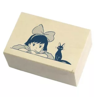 Kiki's Delivery Service - Wooden Stamp - Kiki & Jiji-BEVERLY-12921