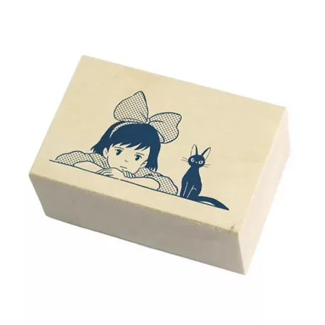 Kiki's Delivery Service - Wooden Stamp - Kiki & Jiji-BEVERLY-12921