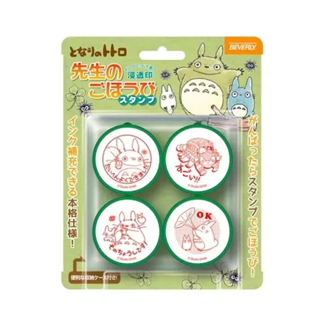 My Neighbor Totoro - Stamp Set - Totoro & Catbus Congratulations-BEVERLY-12673