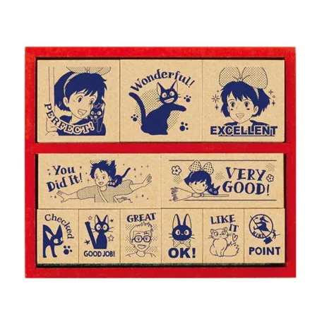 Kiki's Delivery Service - Wooden Stamp Set (English) - Congratulation-BEVERLY-12758