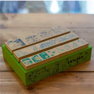 My Neighbor Totoro - Premium Wooden Stamp Set (Japanese) - Congratulation-BEVERLY-12489