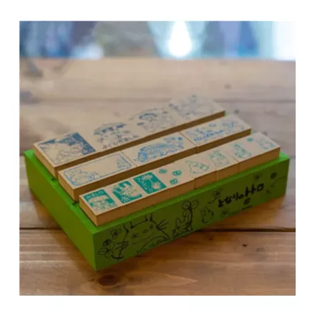 My Neighbor Totoro - Premium Wooden Stamp Set (Japanese) - Congratulation-BEVERLY-12489
