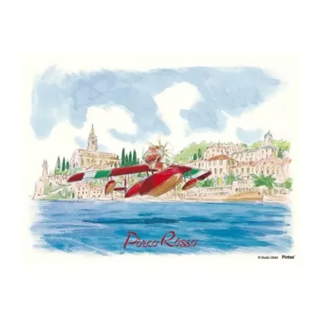 Porco Rosso - Jigsaw Puzzle (150 Pieces) & Easel - Savoia Water Landing-ENSKY-19392
