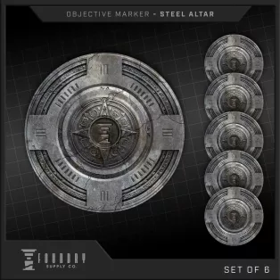 Steel Altar 7.5" Round-FSCOM-001