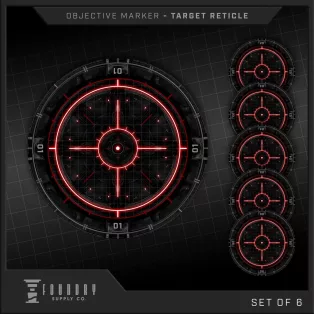 Target Reticle 7.5" Round-FSCOM-002