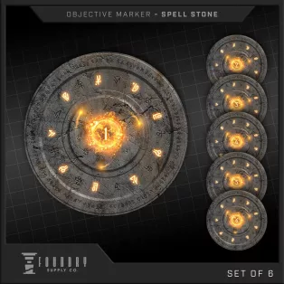 Spell Stone 7.5" Round-FSCOM-003