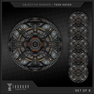 Tech Hatch 7.5" Round-FSCOM-005