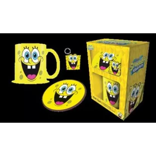 Spongebob Squarepants - Gift Set (Mug, Coaster & Keychain) - Spongebob's Face-GP2500288