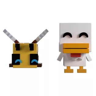 Minecraft - Youtooz Monitor Buddiez - Bee and Chicken-BEEANDCHICKENMONITORBUDDIEZ
