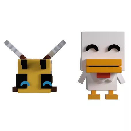 Minecraft - Youtooz Monitor Buddiez - Bee and Chicken-BEEANDCHICKENMONITORBUDDIEZ
