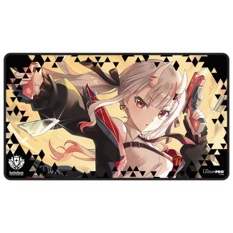 UP - hololive Series 2 Black Stitched Playmat Nakiri Ayame for the hololive OFFICIAL CARD GAME-16907