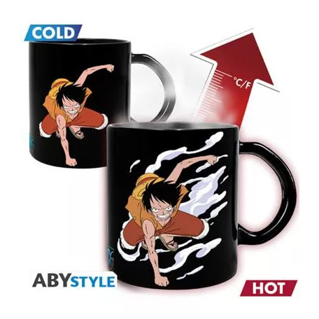 One Piece - Mug Heat Change (460ml) - Luffy & Ace-ABYMUGA443_G