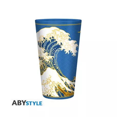 Katsushika Hokusai - Premium Large Glass (400ml) - The Great Wave off Kanagawa-ABYVER330
