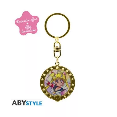 Sailor Moon - Lenticular Keychain - Usagi & Sailor Moon-ABYKEY656