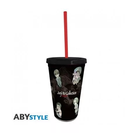Junji Ito - Tumbler with Straw (470ml) - Chibi Art-ABYTUM050