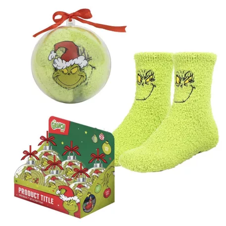 The Grinch - Fuzzy Anti-Slip Socks (EU38-45) (CDU of 12)-2900002257
