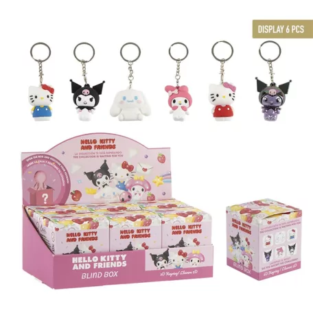 Hello Kitty and Friends - Keychain Blind Box (CDU of 6)-2600003454