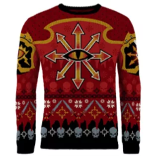 Warhammer 40,000 - Christmas Jumper (Size L) - Chaos-1114946