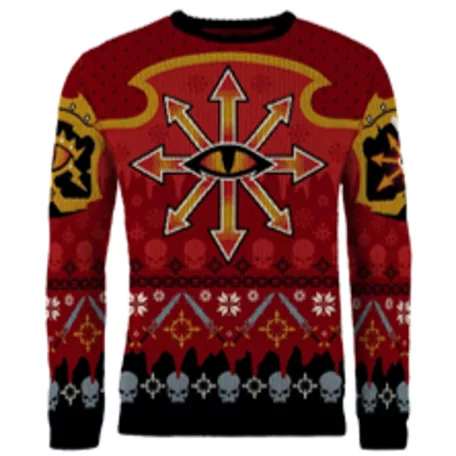 Warhammer 40,000 - Christmas Jumper (Size L) - Chaos-1114946
