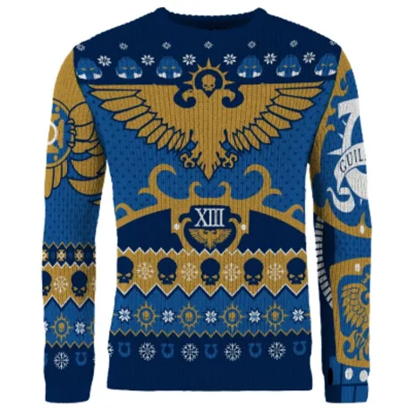 Warhammer 40,000 - Christmas Jumper (Size: XL) - Ultramarines-1114940