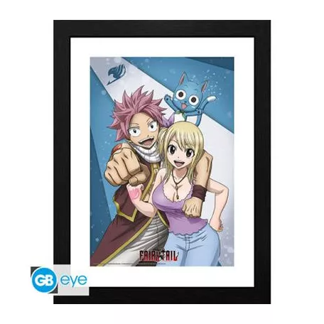 Fairy Tail - Framed Print (30x40cm) - Natsu & Lucy-GBYDCO711