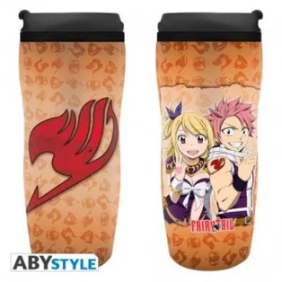 Fairy Tail - Travel Mug - Natsu, Lucy & Emblem-ABYTUM029