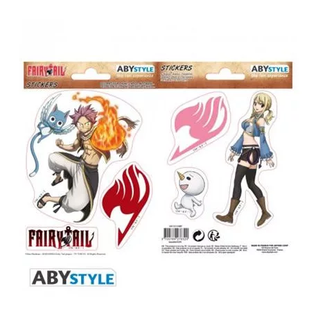 Fairy Tail - Stickers - Natsu, Lucy, Happy & Plue-ABYDCO507