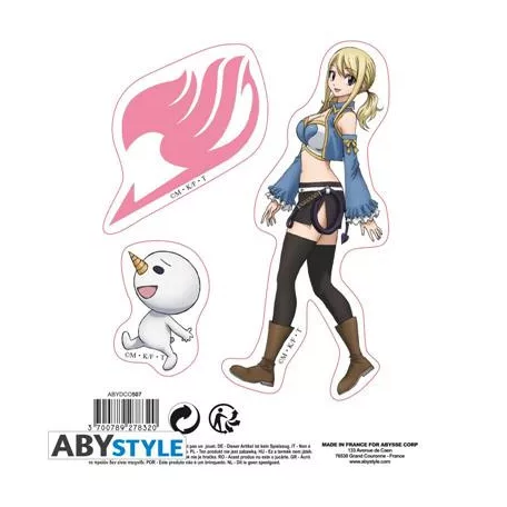 Fairy Tail - Stickers - Natsu, Lucy, Happy & Plue-ABYDCO507