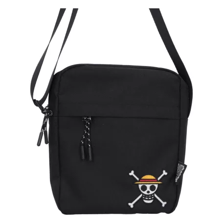 One Piece - Crossbody Bag (Black) - Luffy Jolly Roger-C7784C26