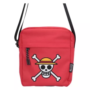 One Piece - Crossbody Bag (Red) - Luffy Jolly Roger-C7786C26