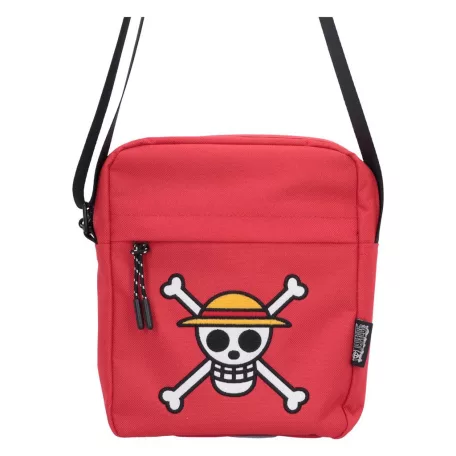 One Piece - Crossbody Bag (Red) - Luffy Jolly Roger-C7786C26