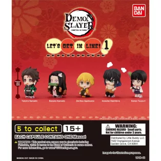 Demon Slayer - Gashapon Blind Box Bags (CDU of 24) - Lets Get In Line-VE95610A