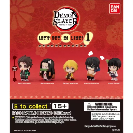 Demon Slayer - Gashapon Blind Box Bags (CDU of 24) - Lets Get In Line-VE95610A
