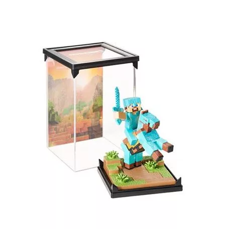 Minecraft - Diorama - Steve in Diamond Armor-NN3735